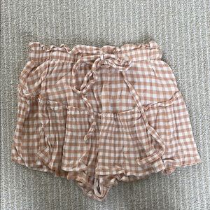 Super cute fabric high waisted shorts